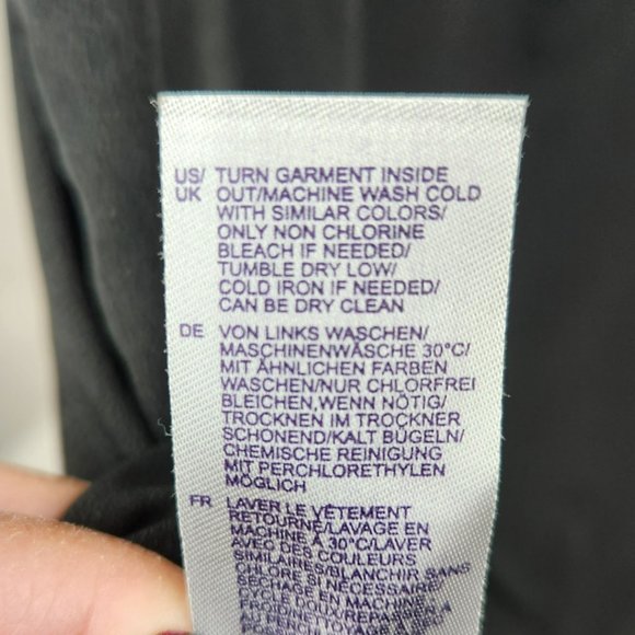 NYDJ Black Tank Top Embroidered Yolk Flowy Size S NWT - Picture 7 of 10